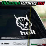 Adesivo Skull Teschi Hell (Shell) Adesivi Tuning per Auto - Stickers Decals 3
