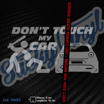 Adesivo Don’t Touch My Car con Alfa MITO Adesivi Tuning per Auto - Stickers Decals